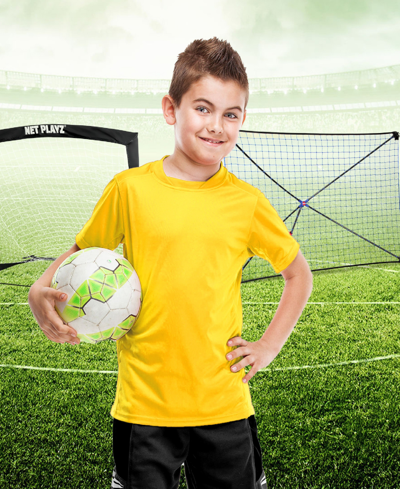 Net Playz Backyard Soccer Goal, Rebound Net For Backyard, Football Soccer Gifts For Kids Children Teens In Black