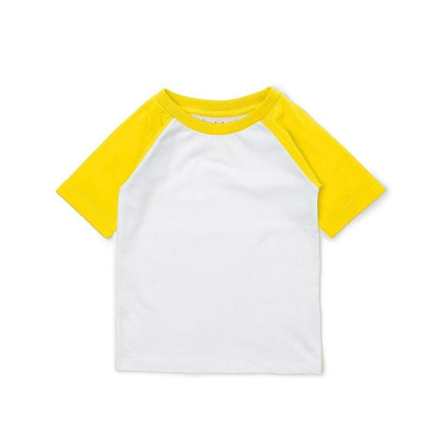Shop Dotty Dungarees Toddler, Child Unisex Baseball Tee Short Sleeve In Yellow