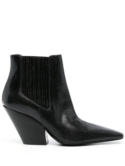 Shop Casadei Ankle Boots In Black