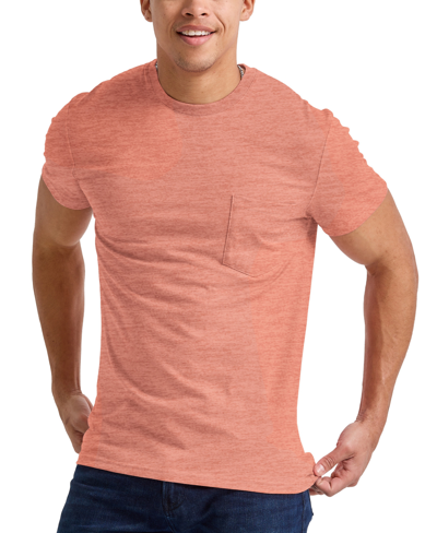 Shop Alternative Apparel Men's Hanes Originals Tri-blend Short Sleeve Pocket T-shirt In Red