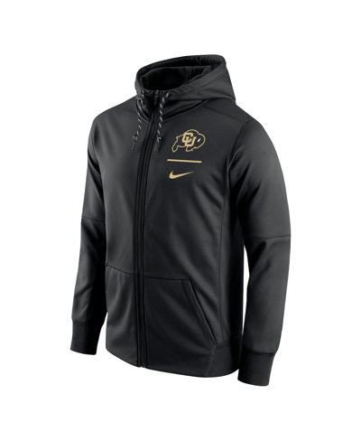 Shop Nike Men's  Black Colorado Buffaloes Logo Stack Performance Full-zip Hoodie