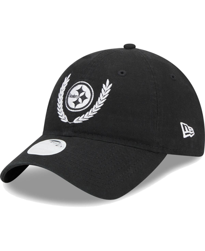 Shop New Era Women's  Black Pittsburgh Steelers Leaves 9twenty Adjustable Hat