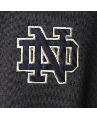 Colosseum Men's  Notre Dame Fighting Irish Tortugas Logo Quarter-zip Jacket In Charcoal
