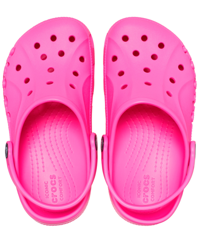 Crocs Little Girls Baya Classic Clogs From Finish Line In Electric Pink