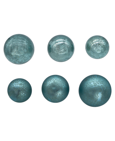 Kurt Adler 60-80mm Glass Shiny Matte Mercury Ball Ornaments, 20 Piece Set In Blue