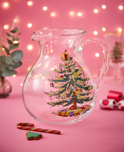 Spode Christmas Tree Glass Pitcher In No Color