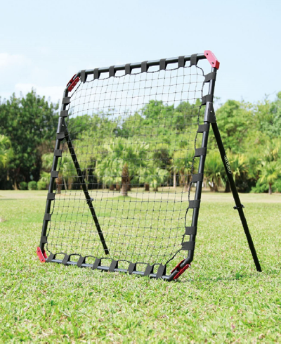 Net Playz Soccer Rebounder, Football Training Gifts, Aids Equipment For Kids Teens Portable Kick-back Rebound In Black
