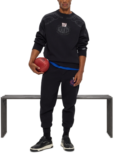 Shop Hugo Boss Boss By  Men's Boss X Ny Giants Nfl Sweatshirt In Black