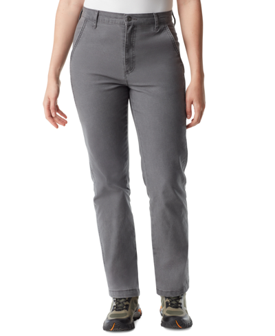 Shop Bass Outdoor Women's High-rise Slim-fit Ankle Pants In Forged Iron