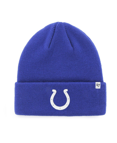Shop 47 Brand Youth Boys And Girls ' Royal Indianapolis Colts Basic Cuffed Knit Hat