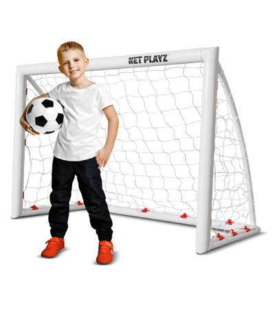 Shop Net Playz Backyard Soccer Goal, Soccer Net, High-strength, Fast Set-up Weather-resistant, 4' X 3' In White