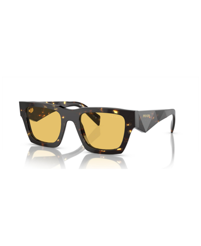 Shop Prada Men's Sunglasses Pr A06s In Tortoise Black Malt