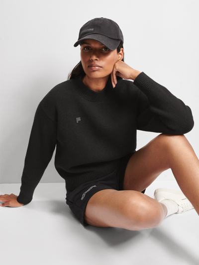Pangaia Women's Recycled Cashmere Sweater — Black In Black