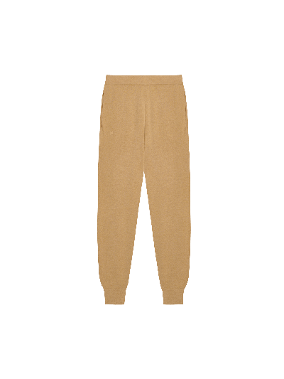 Shop Pangaia Regenerative Merino Wool Track Pants In Camel