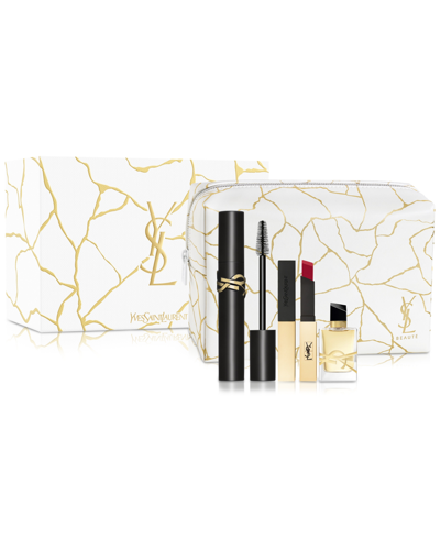 Shop Saint Laurent 4-pc. Lipstick, Mascara & Fragrance Set In No Color