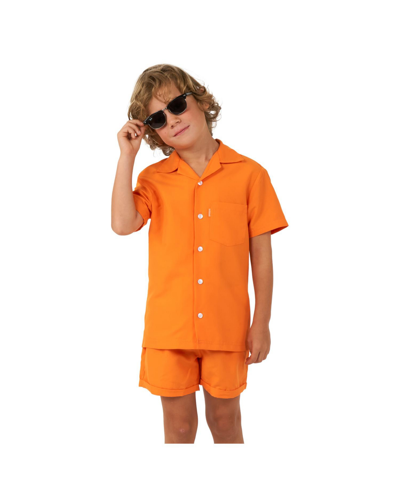 Shop Opposuits Toddler Boys Shirt And Shorts, 2 Piece Set In Orange