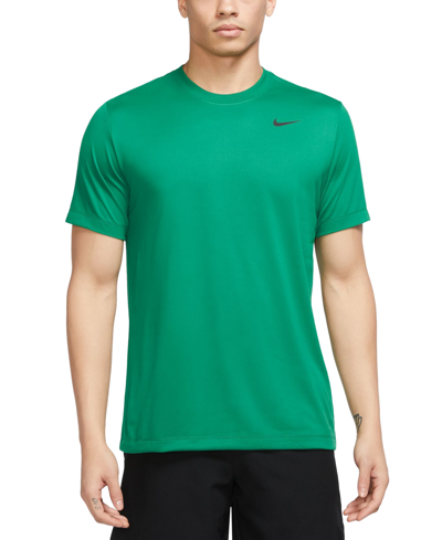 Shop Nike Men's Dri-fit Legend Fitness T-shirt In Pine Green,black