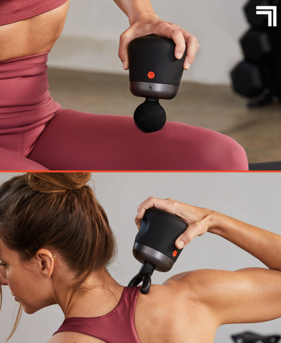 Sharper Image Powerboost Palm Portable Percussion Massager In Black