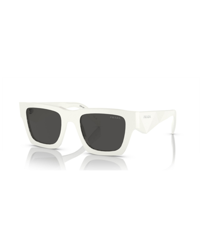 Shop Prada Men's Sunglasses Pr A06s In Talc
