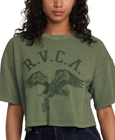 Shop Rvca Juniors' Byob T-shirt In Leaf