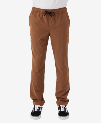 Shop O'neill Men's Venture Elastic-waist Hybrid Pants In Medium Brown