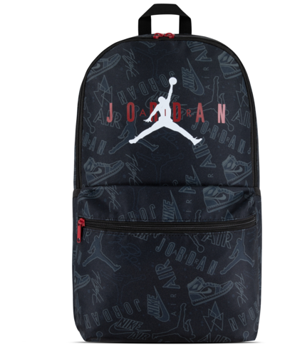 Shop Jordan Big Boys Jumpman Backpack In Black,gym Red