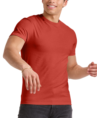 Shop Alternative Apparel Men's Hanes Originals Cotton Short Sleeve T-shirt In Red River Clay