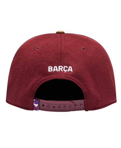Shop Fan Ink Men's Burgundy Barcelona Lafayette Snapback Hat