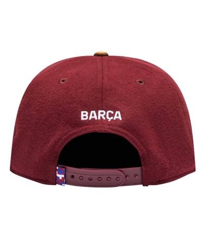 Fan Ink Men's Burgundy Barcelona Lafayette Snapback Hat In Burgundy
