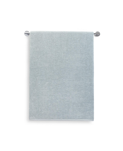 Shop Cassadecor Venice Textured Cotton Hand Towel, 18" X 28" In Raindrop