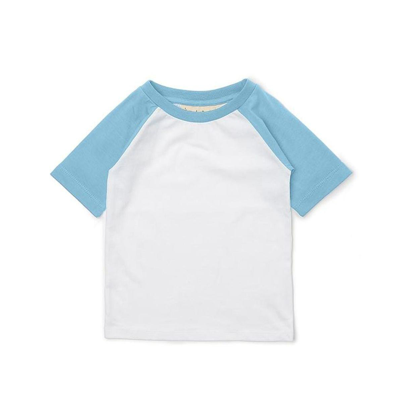 Shop Dotty Dungarees Toddler, Child Unisex Baseball Tee Short Sleeve In Blue