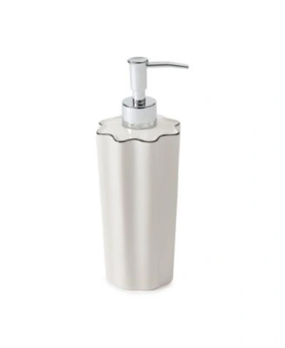Cassadecor Mare Bath Accessory Collection In White With Black Trim