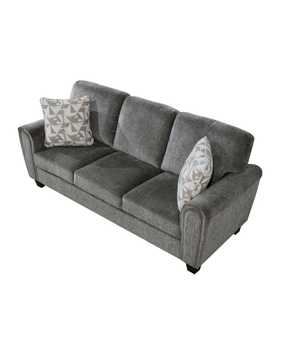 Shop Homelegance White Label Landrum 85" Sofa In Dark Gray