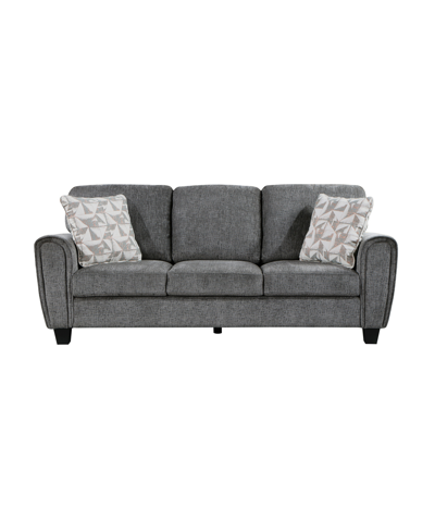 Shop Homelegance White Label Landrum 85" Sofa In Dark Gray
