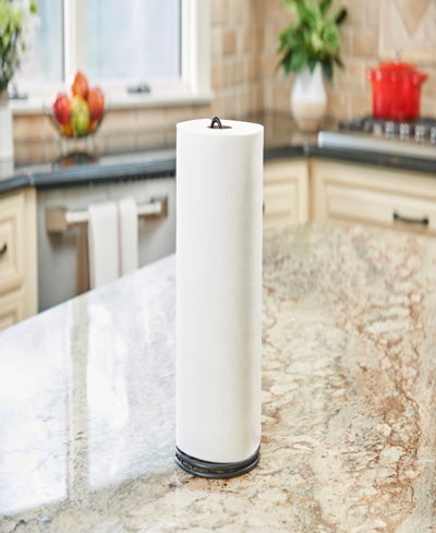 Spectrum Yumi Paper Towel Holder In Black