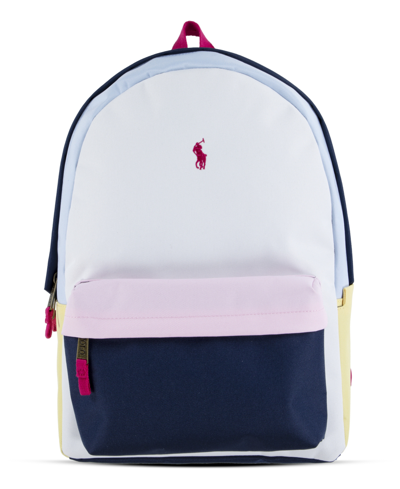 Shop Polo Ralph Lauren Boys And Girls Color Backpack In White,multi