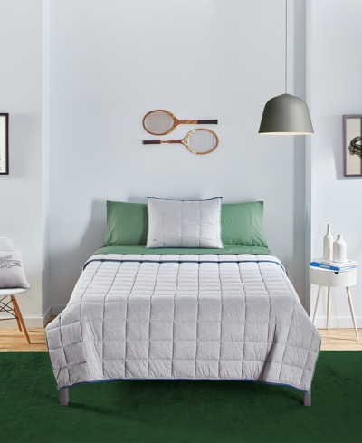 Lacoste Home Westover 2 Piece Quilt Set, Twin In Gray