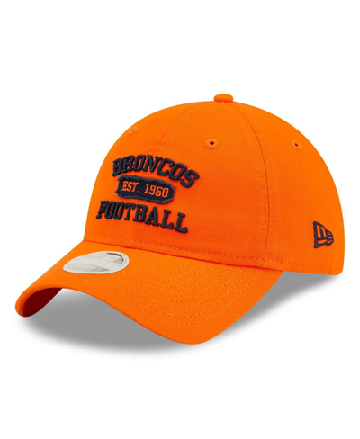 Shop New Era Women's  Orange Denver Broncos Formed 9twenty Adjustable Hat
