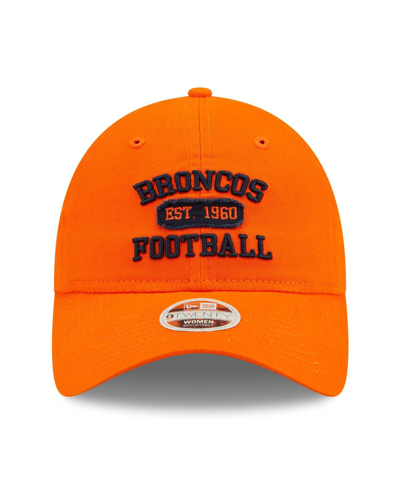 Shop New Era Women's  Orange Denver Broncos Formed 9twenty Adjustable Hat