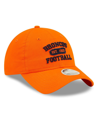 Shop New Era Women's  Orange Denver Broncos Formed 9twenty Adjustable Hat