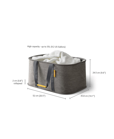 Joseph Joseph Hold-all Collapsible 35l Laundry Basket In Gray