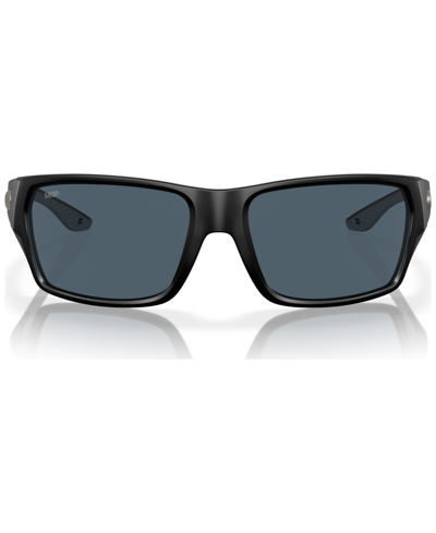 Shop Costa Del Mar Men's Tailfin Polarized Sunglasses, 6s9113 In Matte Black