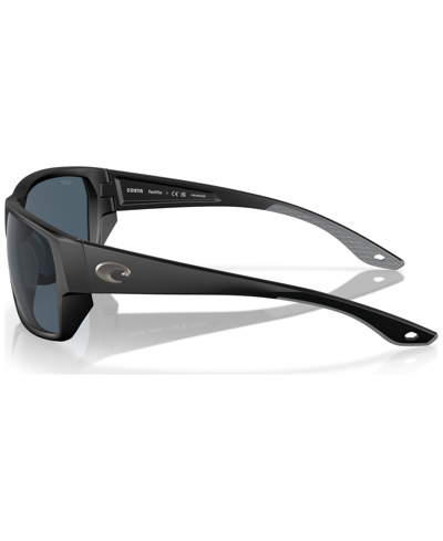 Shop Costa Del Mar Men's Tailfin Polarized Sunglasses, 6s9113 In Matte Black