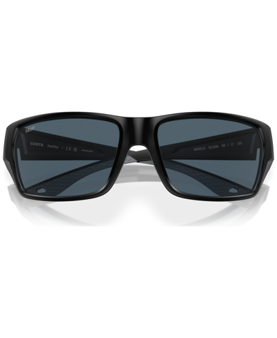 Shop Costa Del Mar Men's Tailfin Polarized Sunglasses, 6s9113 In Matte Black