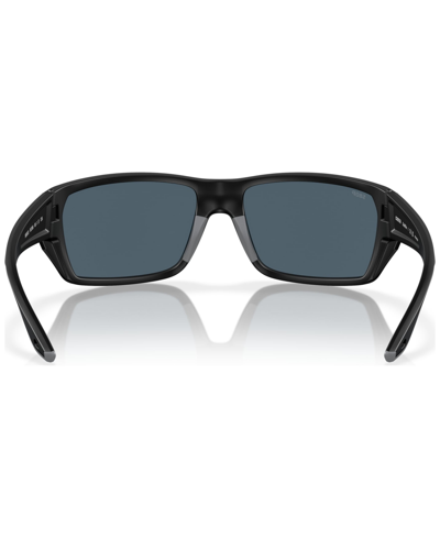 Shop Costa Del Mar Men's Tailfin Polarized Sunglasses, 6s9113 In Matte Black