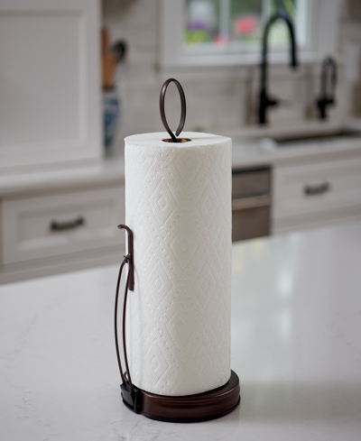 Shop Spectrum Diversified Ashley Tension Paper Towel Holder In Bronze