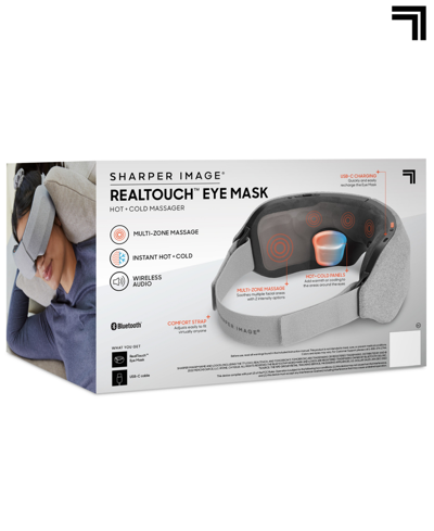 Shop Sharper Image Realtouch Hot Or Cold Massager Eye Mask In Grey