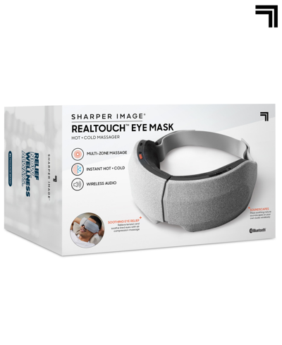 Shop Sharper Image Realtouch Hot Or Cold Massager Eye Mask In Grey