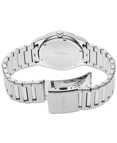 Shop Seiko Men's Essentials Stainless Steel Bracelet Watch 39mm In Blue