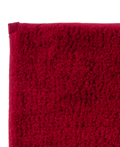 Avanti Merry Festive Script Holiday Bath Rug, 20" X 32" In Red